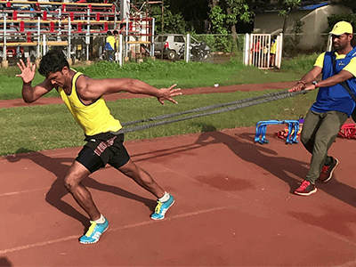 Training with harness