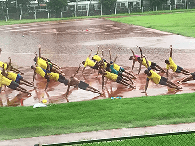 Inclined plank pose